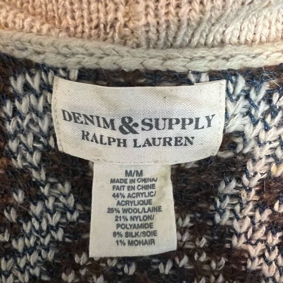 Ralph Lauren denim & supply Indian blanket southwestern cowichan Aztec cardigan - Picture 9 of 12